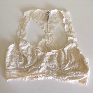 Free People Bralette - Ivory- Size Medium